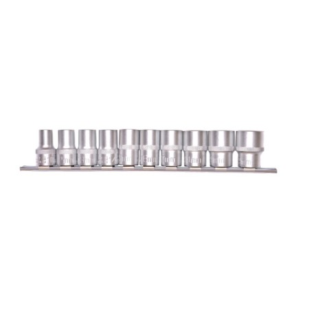 Set of end heads Stels 13638, 1/2 ", twelve-sided, CRV, 10-22 mm, 10 pcs.