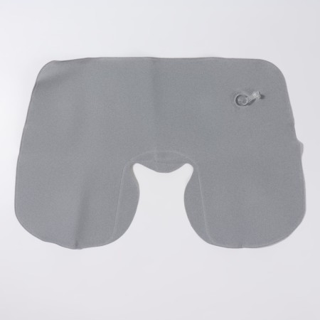 Pillow for the neck is road, inflatable, 38 × 24 cm, gray color-3