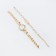 Women's gift set "Maiomi" 2 in 1: wrist quartz clock, bracelet, d-2.5 cm