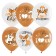 Latex ball 12 “Happy Birthday. Corgi” Pastel, 2 centers, 1 tbsp., Set 25 pcs.