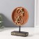 Polystone souvenir "Two lizards on a wicker circle" Gold 5x12x20.5 cm