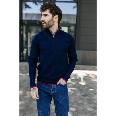 Jumper male ise, size 46, dark blue color-11