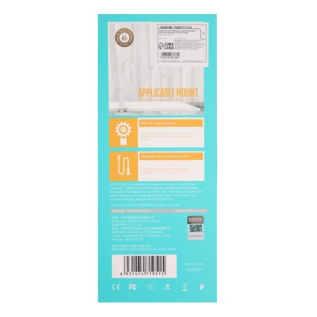 Holder for mobile devices Borofone BH23, for diagonal 4.5-6.5 ", white-9
