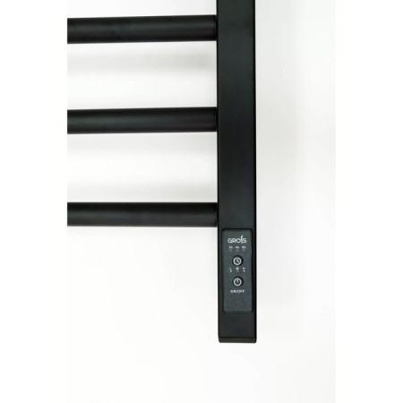 Electric towel Grois Nex GR-112, 300x800 mm, 8 crossbars, lower, black-4