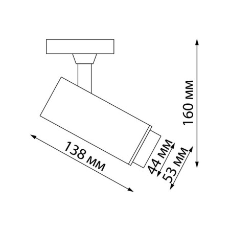 Snow -linen three -dimensional novotech lamp. Nail, 5W, LED, 160x138x53 mm, black color-1