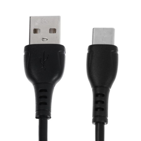 Cable Borofone BX51, Type -C - USB, 3 A, 1 m, PVC braid, black-1