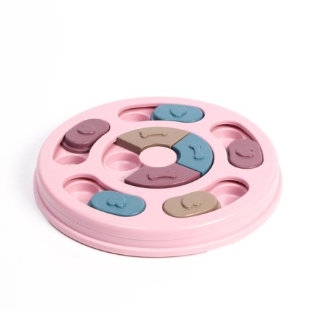 Intellectual toy for treats, 14 x 3 cm, pink-1
