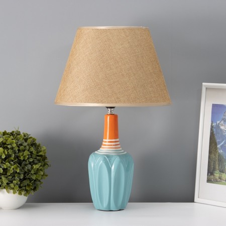 Hand lamp with lampshade Risalux "Azzuro", E27, 40 W, 30 × 30 × 45 cm-2