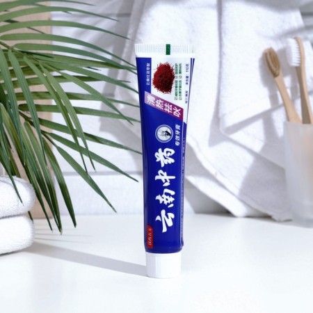 Chinese toothpaste, traditional on herbs with a shefflera, anti -inflammatory, 110 g-4