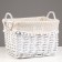 High -high shelling basket with handles "bell", 36x26x26 cm, white