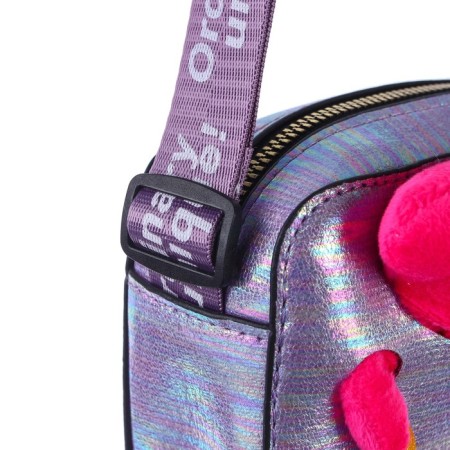 Children's bag with lightning, 6x11x13 cm, adjustable belt, purple mix-9