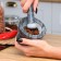A mortar with a pestle, large, 130 ml, 10cm, black marble