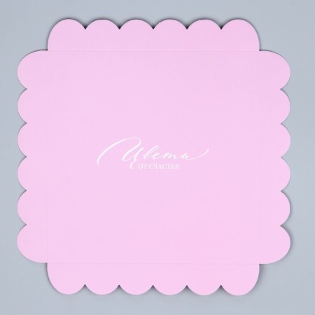 Cookie box, confectionery packaging with PVC lid, “Blow with happiness”, 21 x 21 x 3 cm-6