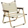 Folding chair, 53 x 47 x 63 cm, up to 120 kg, beige color