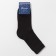 Men's socks with a terry followed color black, size 29-31
