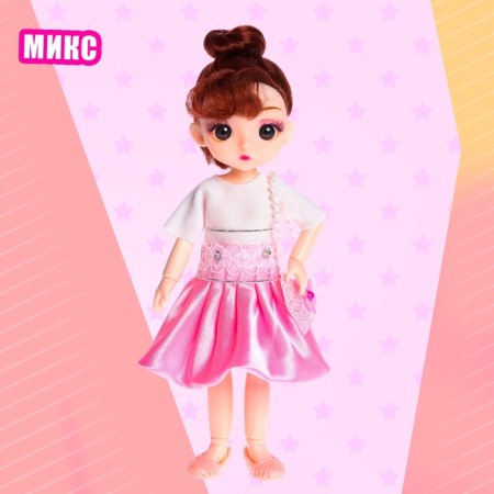 Fashionable hinge doll "Chelsea" in a dress, mix-7