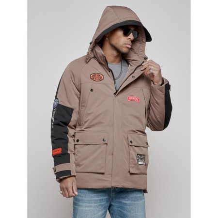 Winter jacket, size 50, brown color-6
