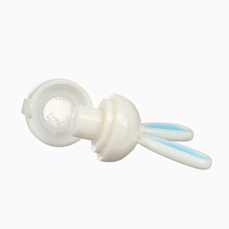 Nibbler for feeding, with strength. mesh "bunny", BP. The piston, the color is blue-4