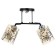 Arnella chandelier 2he27 40W Black 45x26x27 cm Bayerlux