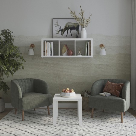 Enkel 50 coffee table, 500 × 500 × 450 mm, vestiburates, white color
