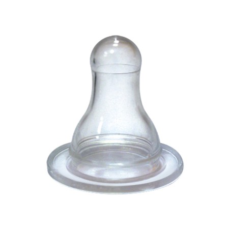 Nipple silicone round, from 0 to 3 months, size S (water, tea)