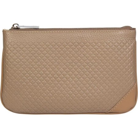 Cross-Bodi Bag with Mumi zipper, with cosmetic bags, beige color-4