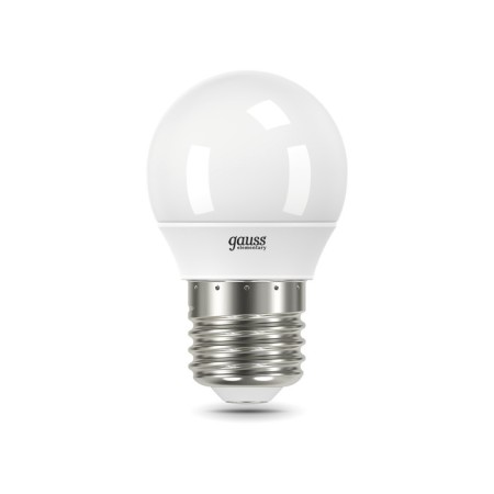 LED LED ELEMENTARY 6W ball 6500K cold. Bel. E27 470lm Gauss 53236-1