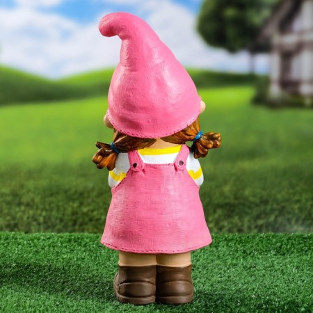 Garden figure "Girl with flowers" 33x15x14cm-2
