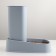 Auto feeder with a beveled bowl, non -slip legs 3 l, gray