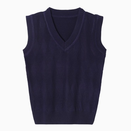 School vest for a boy, blue color, height 152-158 cm-4