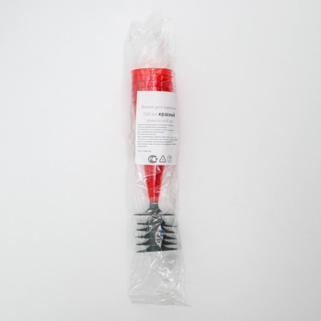 Single-wing “cone”, 150-180 ml, 6 pcs in packaging, red color with a black leg-3