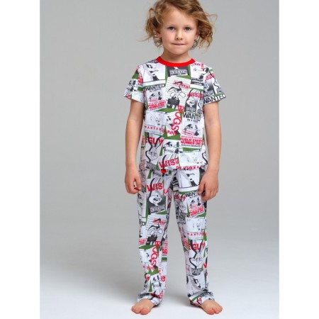 Pajama for the boy PlayTode: T -shirt and trousers, height 104 cm-2