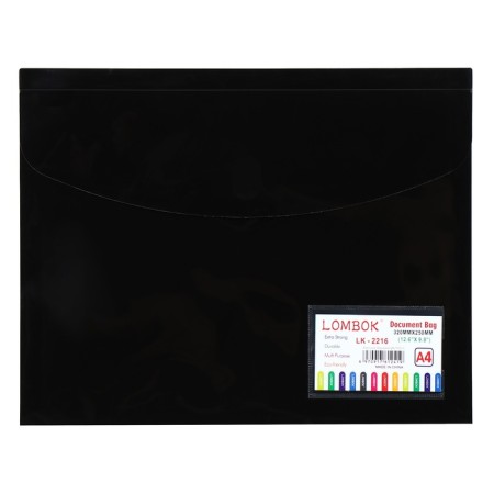 A4 Velcro folder, 180 md, with extension, make-up pockets, mix-3
