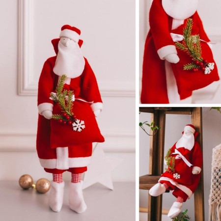 Santer Santa Claus Soft doll set for sewing, 15.6 × 22.4 × 5.2 cm-4