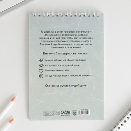 Gratitude Diary "Best Day", A5 format, 30 sheets-6