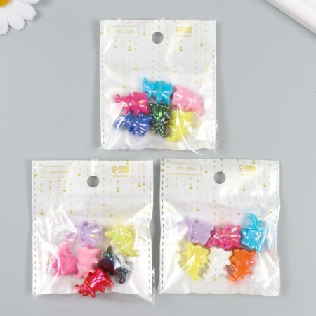Busina for creativity plastic "Bringing color, mother -of -pearl" mix 2.1x1.6x1.2 cm-4