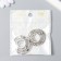 Decor for creativity Metal "Round Frame Flower" silver 3.3x3.3 cm