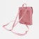 Open-ryukzak-mini made of artificial leather on magnet, pink color