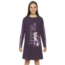 Dress for girls, height 140 cm, blueberry color