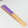 Fan bamboo, textiles h = 21 cm "monocet" in a box, lilac
