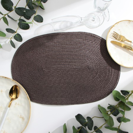 Serving shade "Oval", central-brown, 45*30 cm