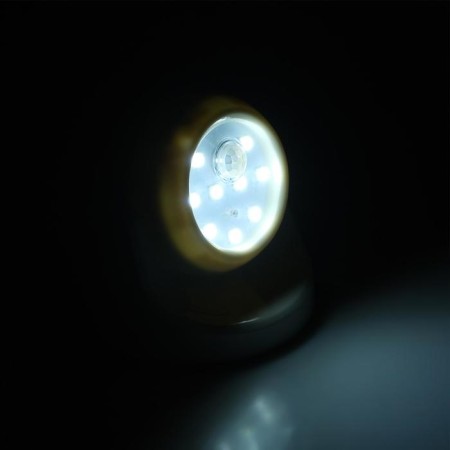 Wall lamp, rotating, with a motion sensor, from batteries 3*aaa, 9 LED, 6500K-5
