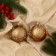 Set of balls Plastic D-8 cm, 2 pcs "Gabriel" beads, brown
