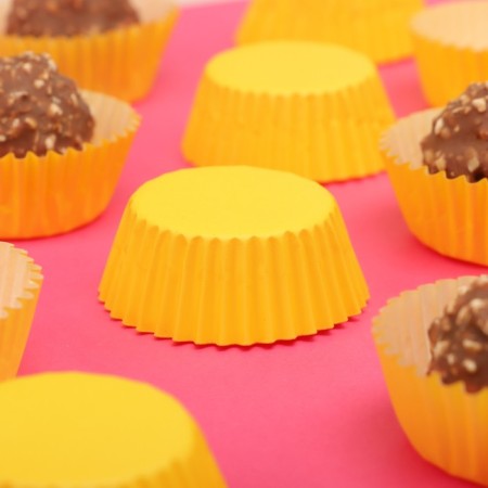 Baking shape yellow, 3.5 x 2 cm
