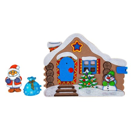 Developing book from felt "House of Santa Claus"