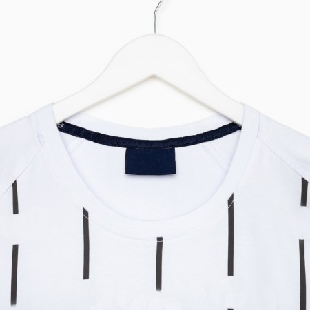 T -shirt male, white color/print mix, size 2xl-6