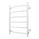 Water towel "Sanprise" Classic P6, 500x800 mm, side connector., White matte