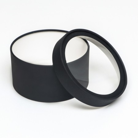 Gift box "Black" black, hooked with a window, 18 x 10 cm