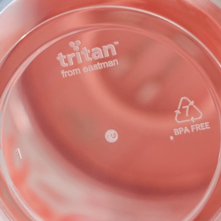 A glass with a Fresh lid, 600 ml, 9.8 × 9.8 × 16 cm, tritan, color mix-4