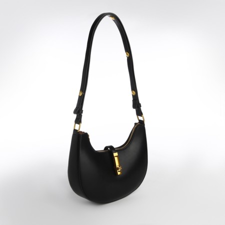 Female bag Textura, small size, black color-2
